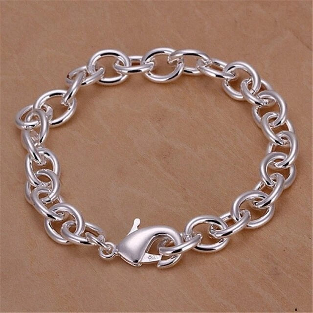 Curb Chain Circles Bracelets