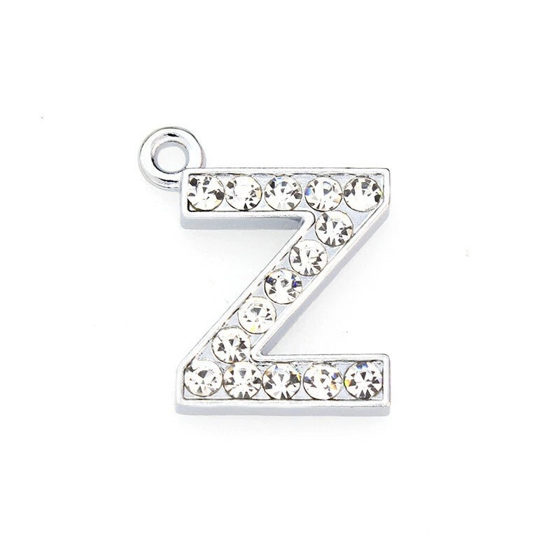 A to Z Rhinestone Letter Pendant