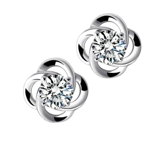 Four-leaf Clover Stud Earrings