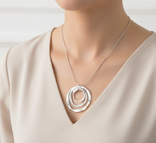 Four Leaf Cubic Zircon Clover Clavicle Pendant Chain Necklace