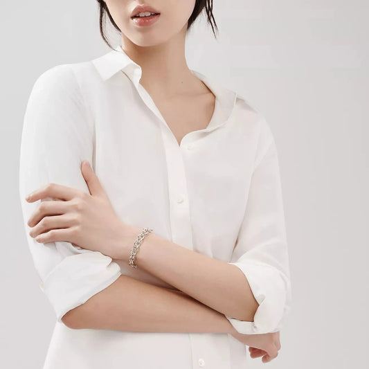 Curb Chain Circles Bracelets