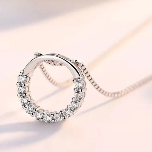 Zircon round pendant necklace KK Labib
