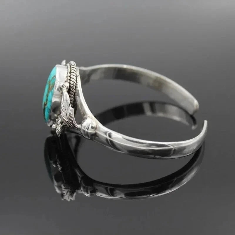 Turquoise Retro Open Cuff Antique Bracelet