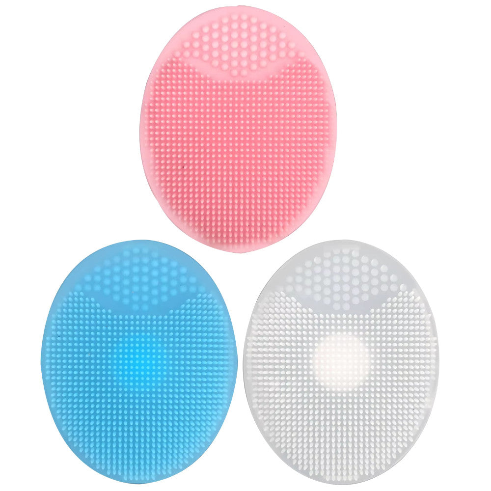 3 Facial Cleansing Silicone Scrubber Set
