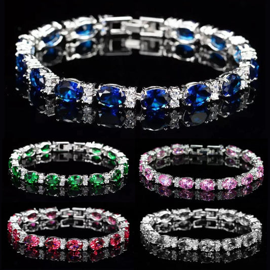 Crystal Tennis Stone Bracelet