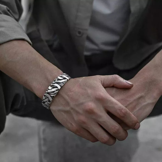 Retro Cuff Bracelet Thai Handmade Bangle