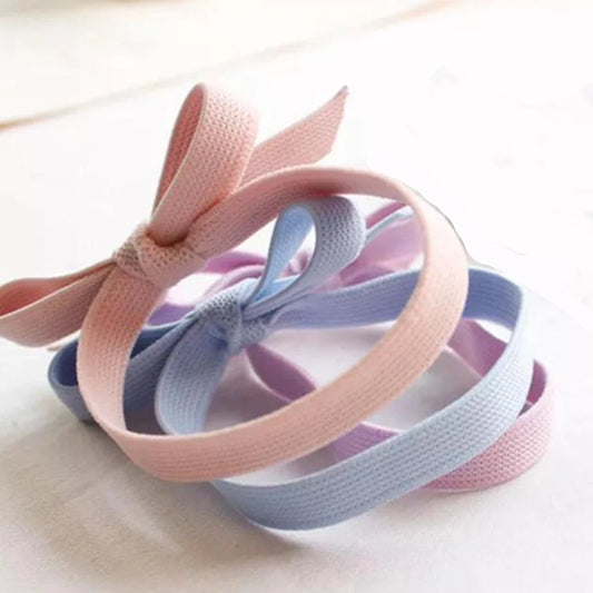 Solid Color Bow Knotted Hair Rubber Band
