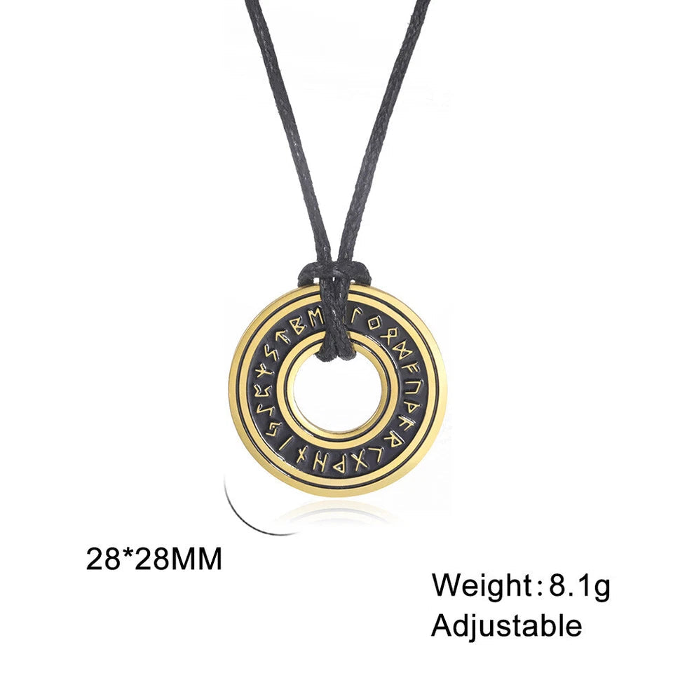 Viking Rune Circle Pendant KK Labib