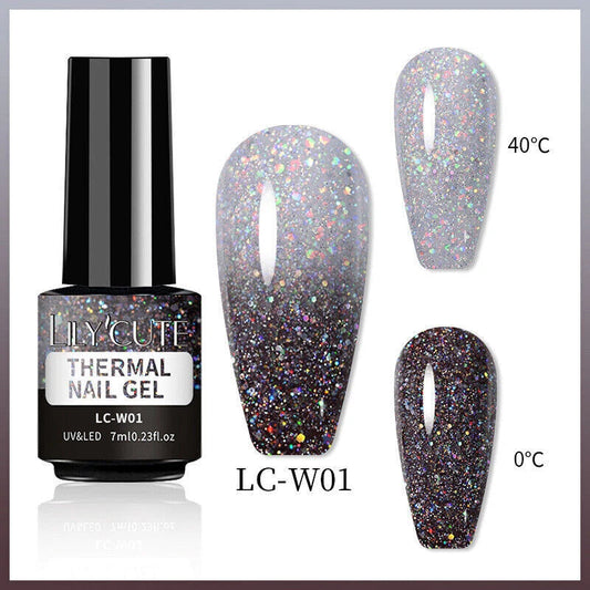 LilyCute Thermal Nail Gel UV DIY KK Labib