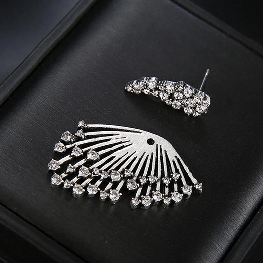 New 925 Sterling Silver Punk Star Angel Wing Earring Women Boho Jewelry Gift UK