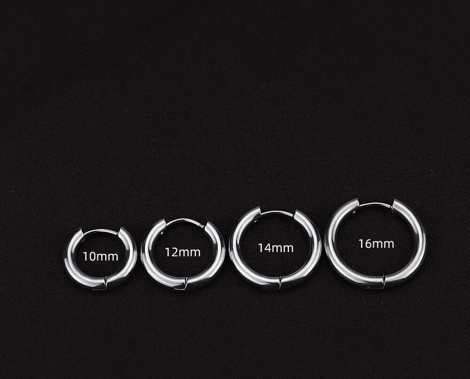 Surgical Stainless Steel Hoop Earring