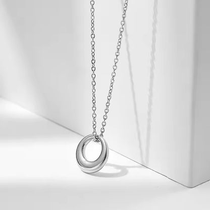 Silver Circle Pendant Chain