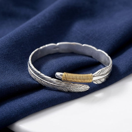 Vintage One Piece Feather Bracelet. KK Labib