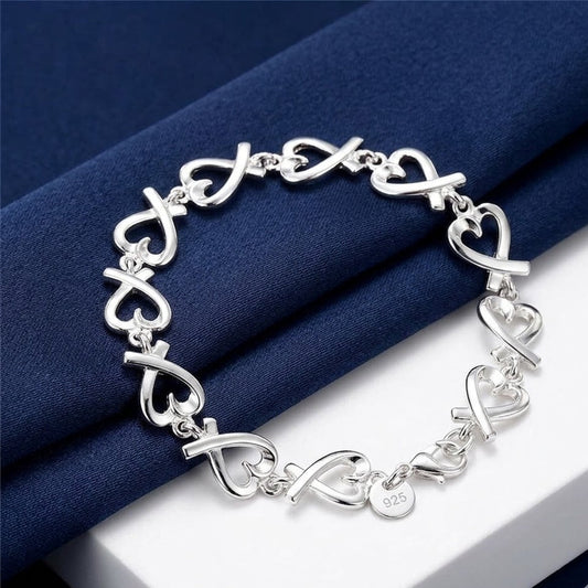 925 Heart Love Bracelet. KK Labib