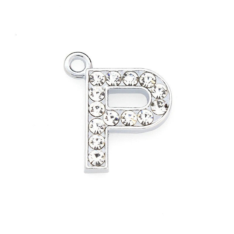A to Z Rhinestone Letter Pendant
