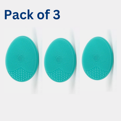 3 Pack Silicone Face Scrubber Massager Brush. KK Labib
