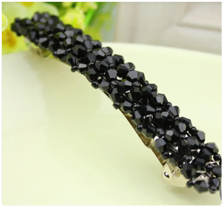 Barrette Fashion Girl Crystal Swan Hair Clip