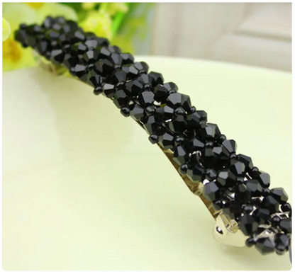 Barrette Fashion Girl Crystal Swan Hair Clip