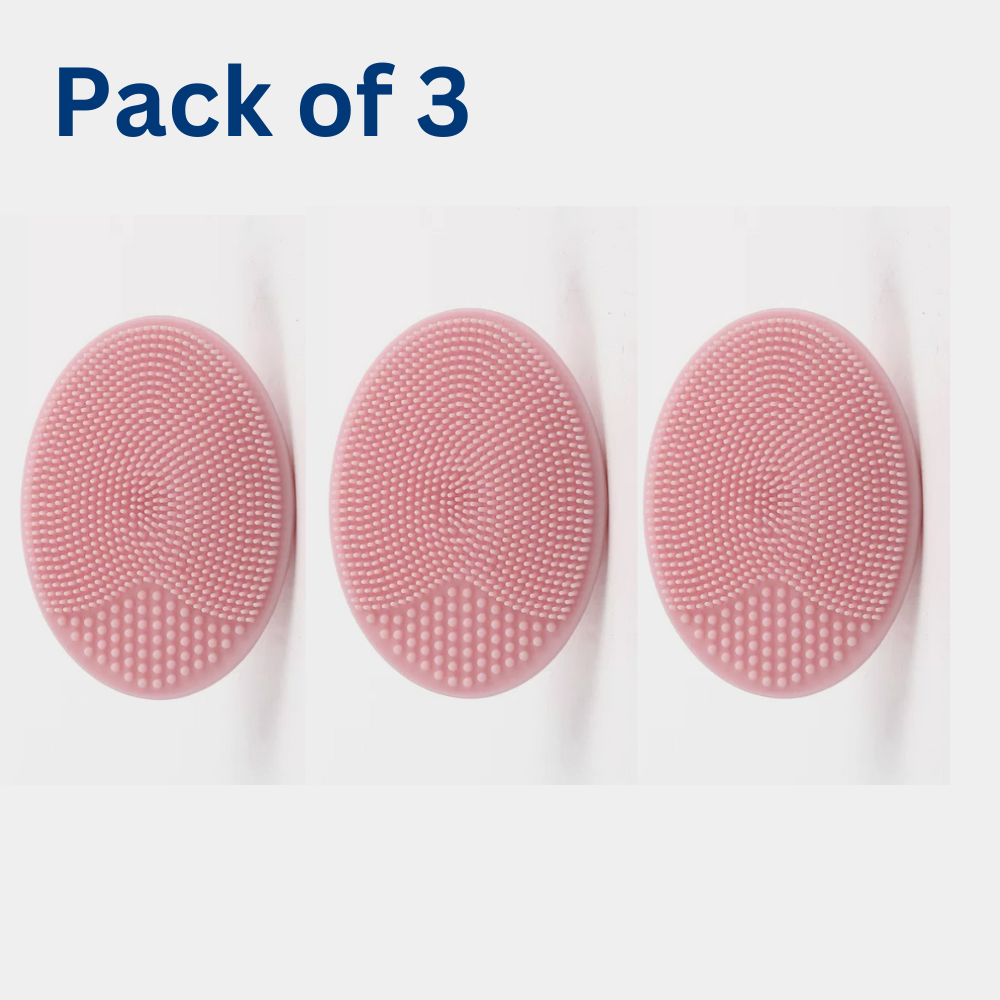 3 Pack Silicone Face Scrubber Massager Brush. KK Labib