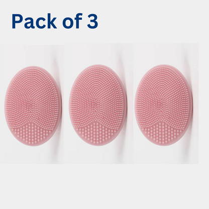 3 Pack Silicone Face Scrubber Massager Brush. KK Labib