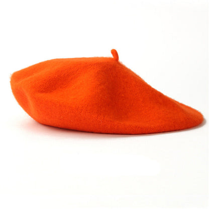 Wool Beret Warm Beanie Caps