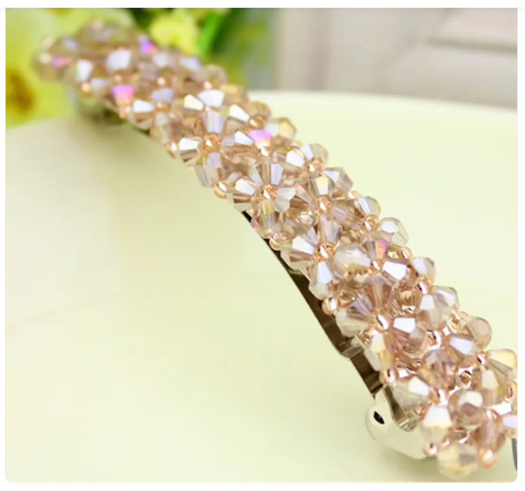 Barrette Fashion Girl Crystal Swan Hair Clip
