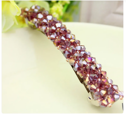 Barrette Fashion Girl Crystal Swan Hair Clip