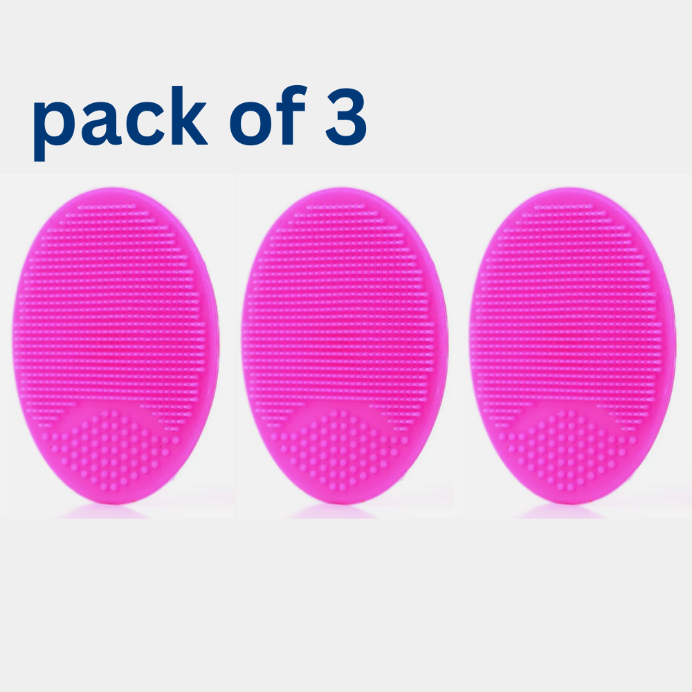 3 Pack Silicone Face Scrubber Massager Brush. KK Labib