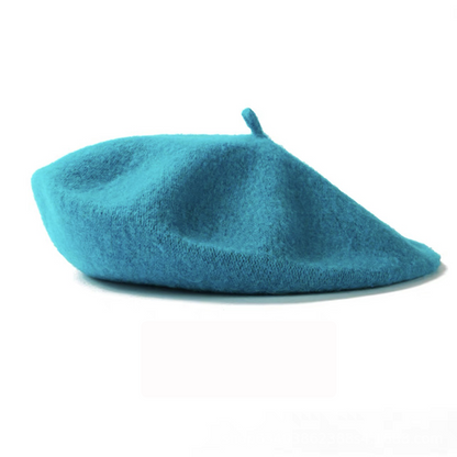 Wool Beret Autumn Winter Warm Hat French Plain Baseball Beanie Caps Men Women UK