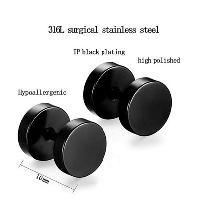 Stud Earrings Screw Back