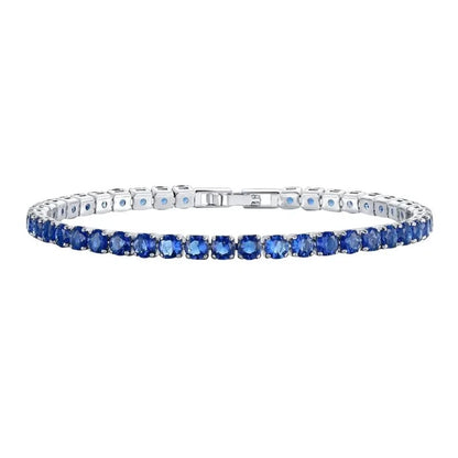 Silver Cubic Zircon Tennis Bracelet