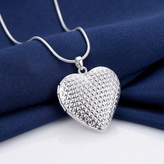 925 Heart Pendant Necklace KK Labib