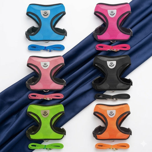 Pet Cat Harness Breathable Mesh Vest KK Labib