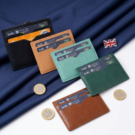 Mens Slim Genuine Leather Card Holder Wallet Credit ID Business Card Case Gift