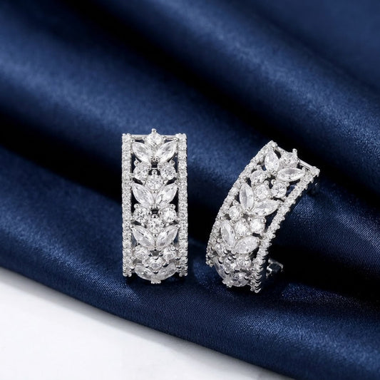Gorgeous Crystal Cubic Zirconia Earrings KK Labib