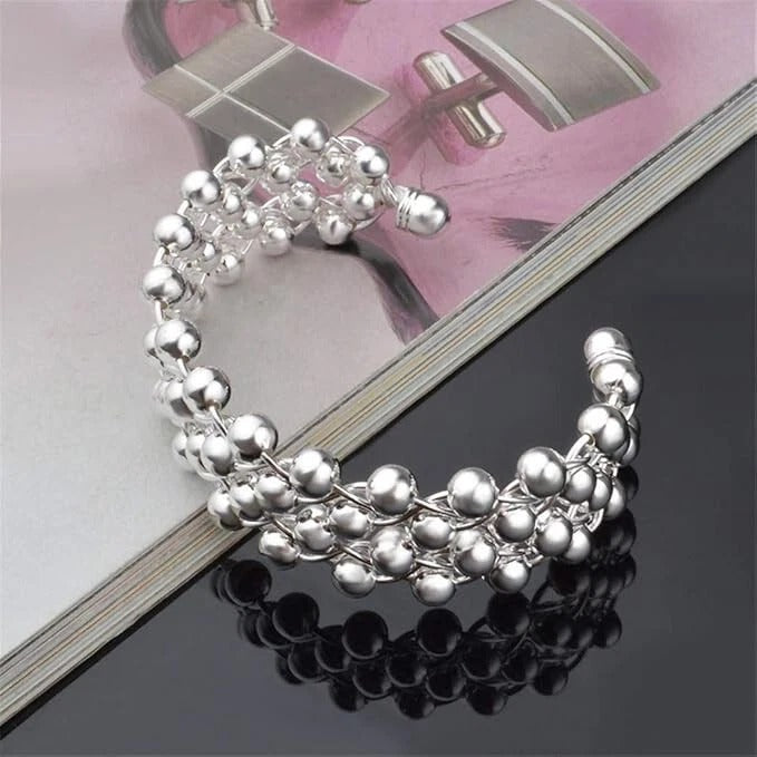 Grapes Bead women Party cuff bangle bracelet