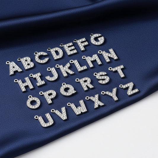 A to Z Rhinestone Letter Pendant