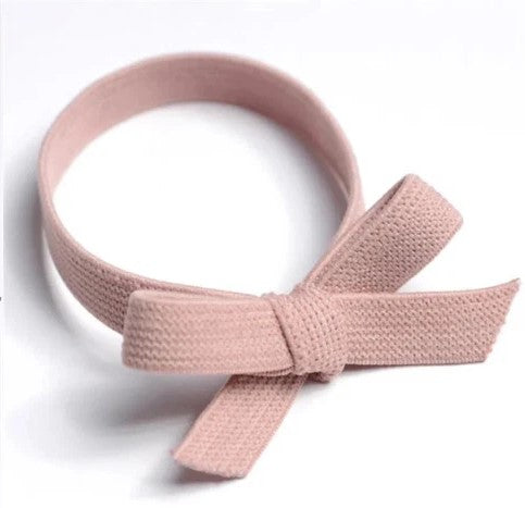 Solid Color Bow Knotted Hair Rubber Bands High Ties Women Elastic Rope