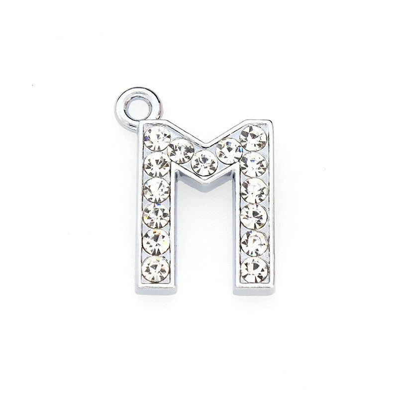 A to Z Rhinestone Letter Pendant