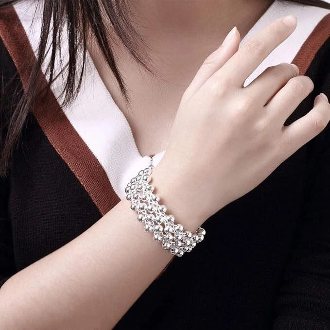 Grapes Bead women Party cuff bangle bracelet