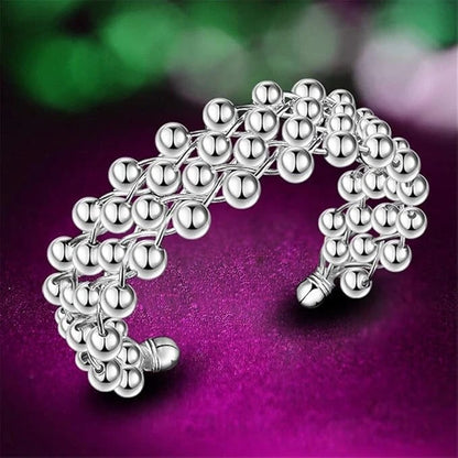 Grapes Bead women Party cuff bangle bracelet