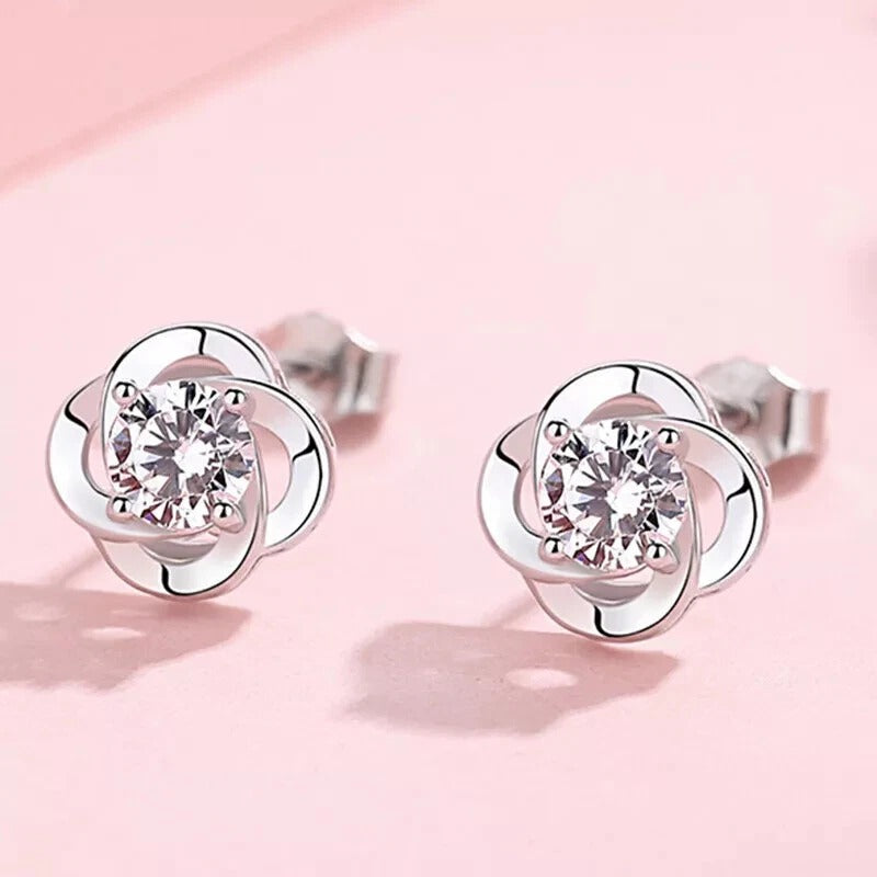 Four-leaf Clover Stud Earrings
