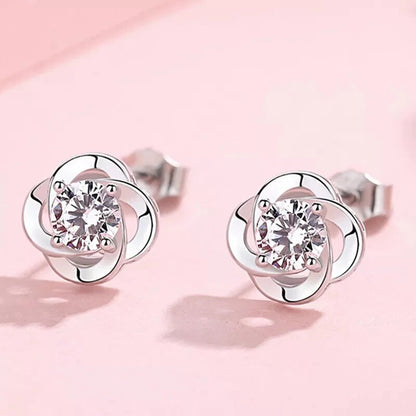 Four-leaf Clover Stud Earrings