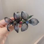 Barrette Fashion Girl Crystal Swan Hair Clip