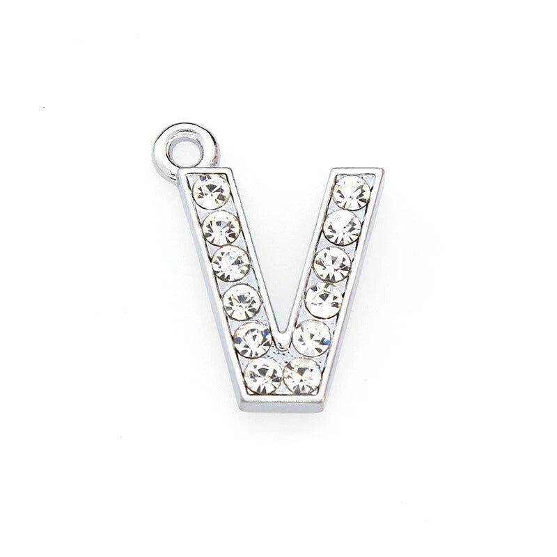 A to Z Rhinestone Letter Pendant