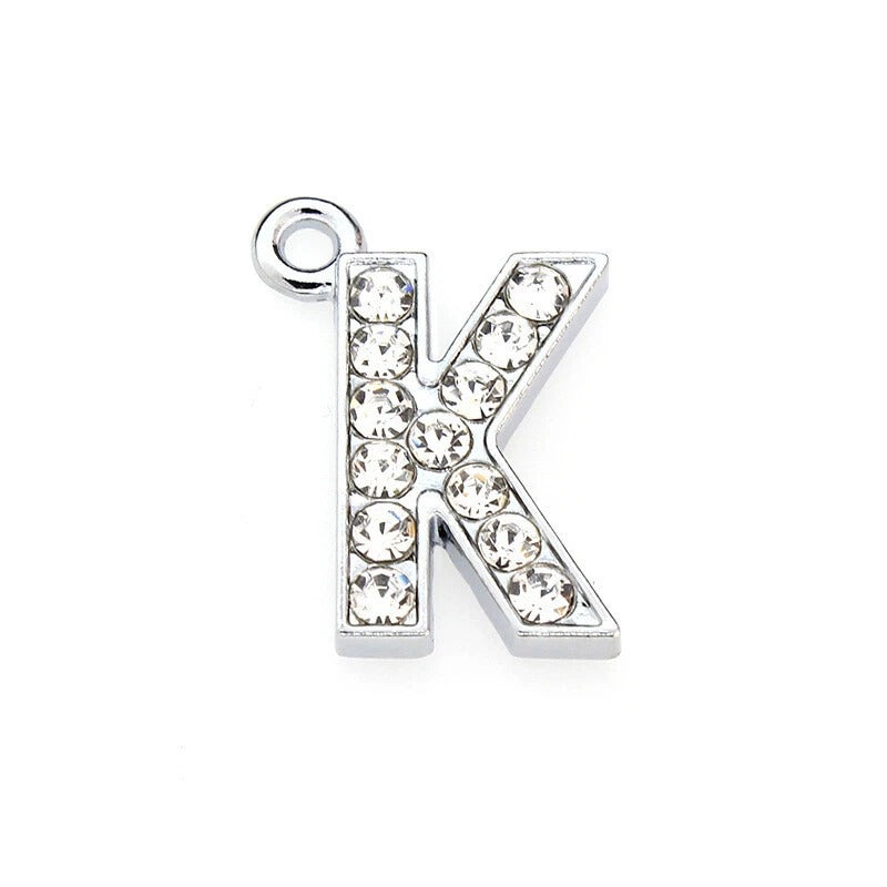A to Z Rhinestone Letter Pendant