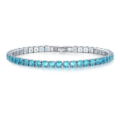 Silver Cubic Zircon Tennis Bracelet