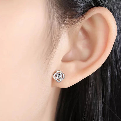 Four-leaf Clover Stud Earrings