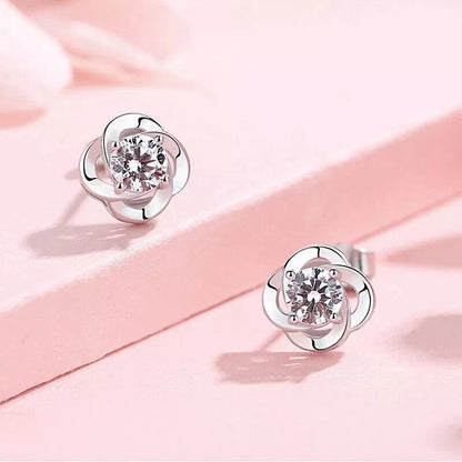 Four-leaf Clover Stud Earrings