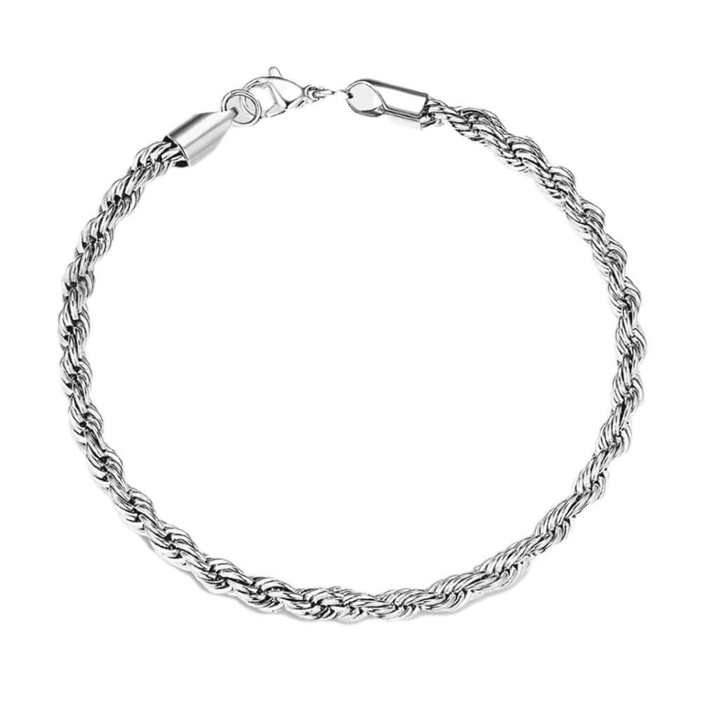 NEW Italian Style 925 Sterling Silver Twisted Rope Necklace Bracelet